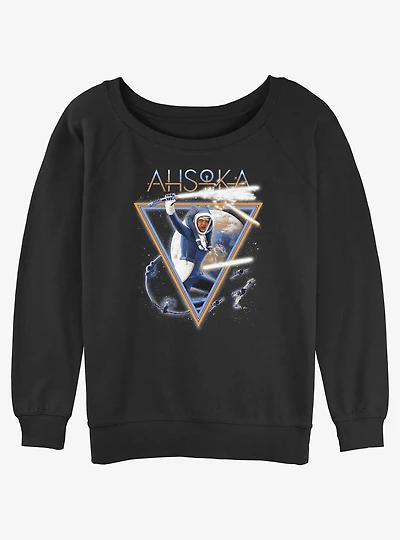 Star Wars Ahsoka In Space Girls Slouchy Sweatshirt Hot Topic Web Exclusive
