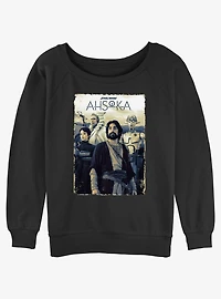 Star Wars Ahsoka Sabine Wren Ahsoka Ezra and Huyang Rebels Poster Girls Slouchy Sweatshirt