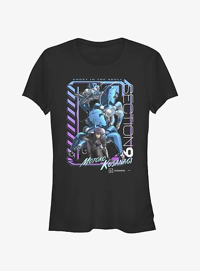 Ghost in the Shell Section 9 Motoko Kusanagi Girls T-Shirt