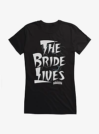 Bride Of Frankenstein The Bride Lives Girls T-Shirt