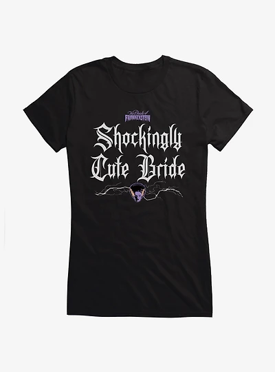 Bride Of Frankenstein Shockingly Cute Bride Girls T-Shirt