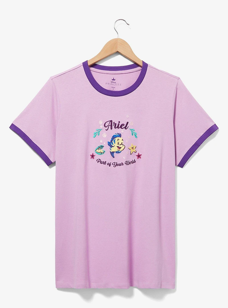 Disney The Little Mermaid Ariel Icons Women's Plus Ringer T-Shirt - BoxLunch Exclusive