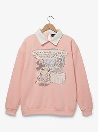 Disney Minnie Mouse Vanity Portrait Collared Crewneck