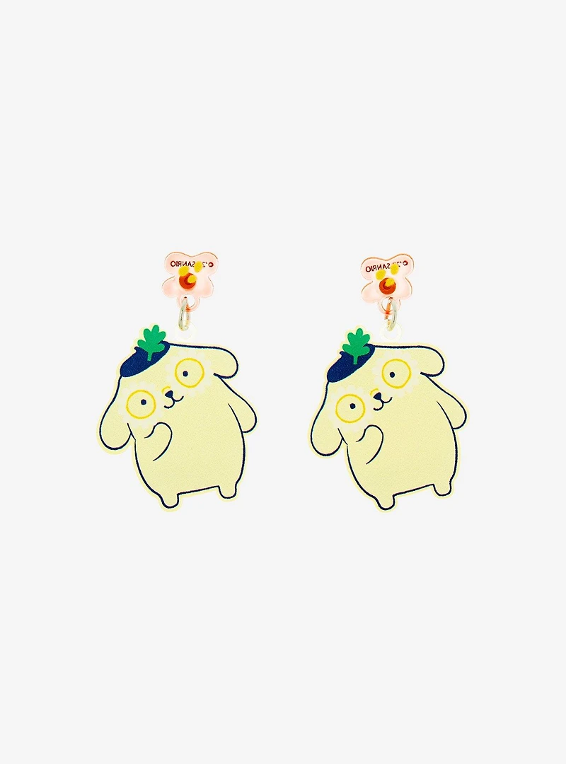 Sanrio Pompompurin Flower Charm Earrings - BoxLunch Exclusive