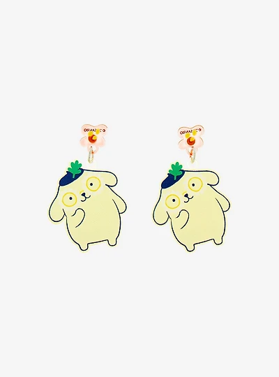 Sanrio Pompompurin Flower Charm Earrings - BoxLunch Exclusive