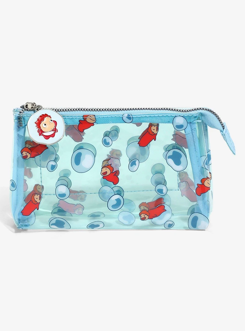 Studio Ghibli Ponyo Bubbles & Ponyo's Siblings Allover Print Cosmetic Bag - BoxLunch Exclusive