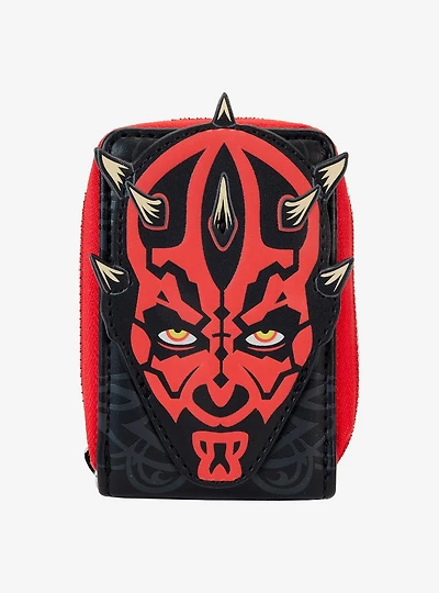 Loungefly Star Wars: Episode I - The Phantom Menace 25th Anniversary Darth Maul Accordion Zip Wallet