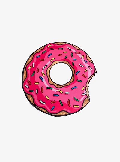 Giant Frosted Donut Beach Towel Blanket