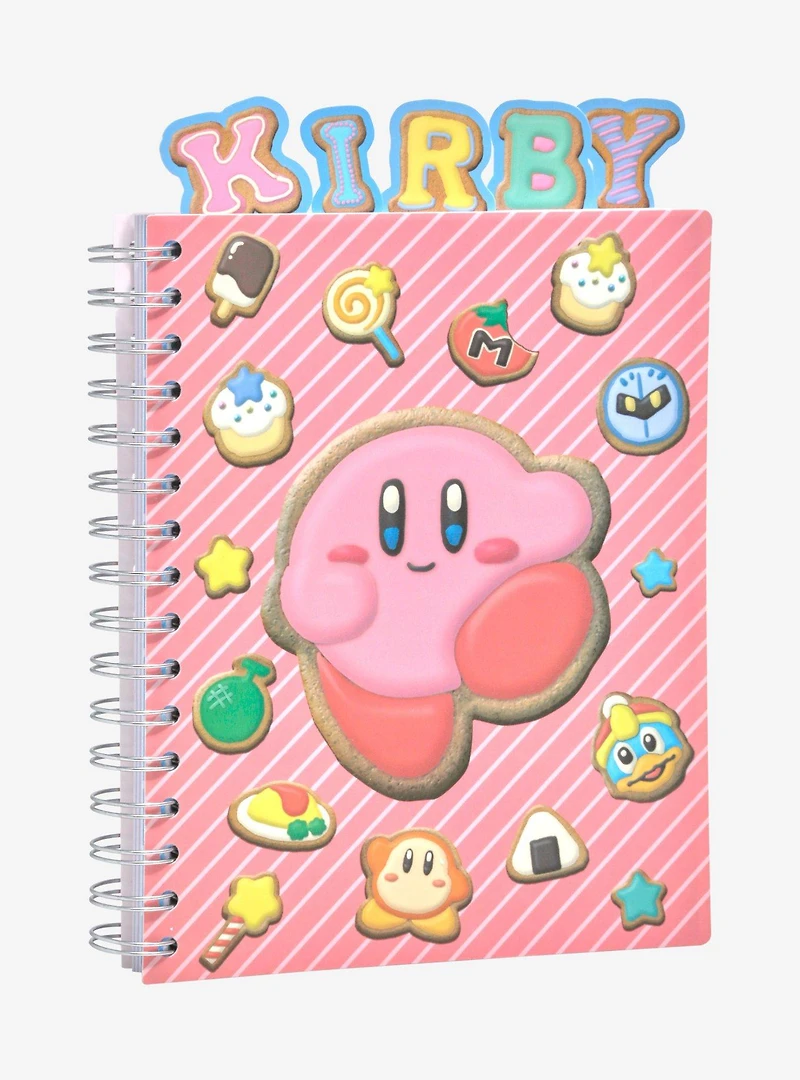 Nintendo Kirby Cookie Allover Print Tab Journal