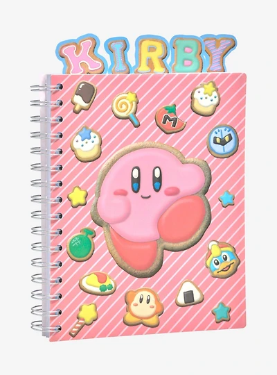 Nintendo Kirby Cookie Allover Print Tab Journal
