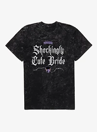 Bride Of Frankenstein Shockingly Cute Bride Mineral Wash T-Shirt