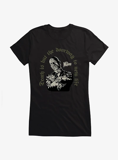 Universal Monsters The Mummy Death Is A Doorway Girls T-Shirt