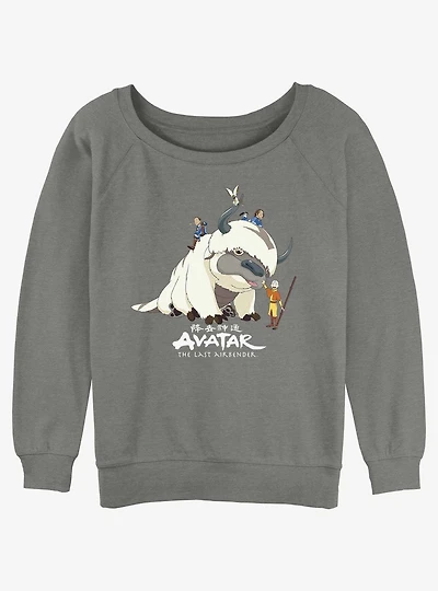 Avatar: The Last Airbender Avatar Gang Girls Slouchy Sweatshirt