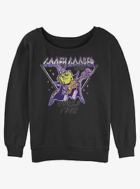 Spongebob Squarepants Goofy Goober Rock World Tour Girls Slouchy Sweatshirt