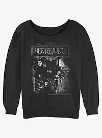 Beetlejuice Poster Girls Slouchy Sweatshirt