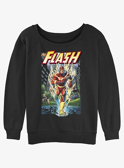 DC The Flash City Run Girls Slouchy Sweatshirt