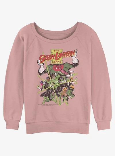 DC Green Lantern Lantern Corps Girls Slouchy Sweatshirt