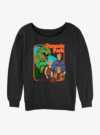 Jurassic Park Park Time Girls Slouchy Sweatshirt