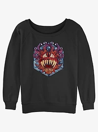 Dungeons & Dragons The Beholder Girls Slouchy Sweatshirt