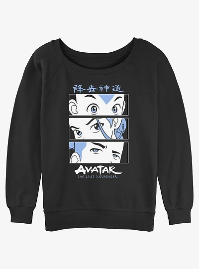 Avatar: The Last Airbender Heroes Girls Slouchy Sweatshirt