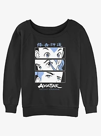 Avatar: The Last Airbender Heroes Girls Slouchy Sweatshirt