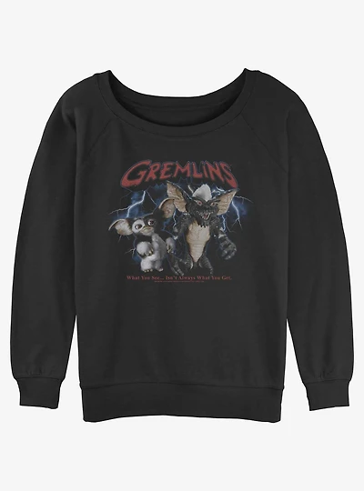 Gremlins Gremlin Storm Girls Slouchy Sweatshirt
