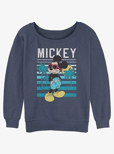 Disney Mickey Mouse Mickey Beachin' Girls Slouchy Sweatshirt