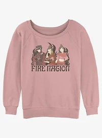 Avatar: The Last Airbender Fire Nation Girls Girls Slouchy Sweatshirt