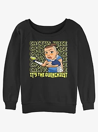 Avatar: The Last Airbender Sokka It's The Quenchiest Girls Slouchy Sweatshirt
