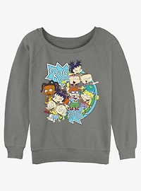Rugrats Baby Gang Girls Slouchy Sweatshirt
