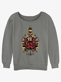 Dungeons & Dragons Dagger And Dice Girls Slouchy Sweatshirt