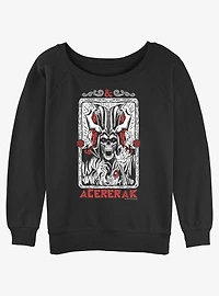 Dungeons & Dragons Acererak Grunge Girls Slouchy Sweatshirt