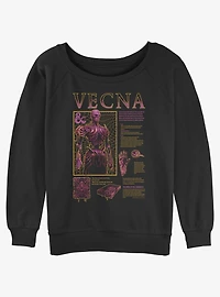 Dungeons & Dragons Vecna Schematic Girls Slouchy Sweatshirt