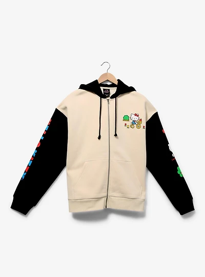 Sanrio Hello Kitty Color Block Women's Zip Hoodie — BoxLunch Exclusive
