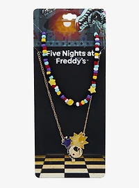 Five Nights At Freddy's: Security Breach Chibi Sun & Moon Bead Necklace Set