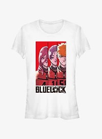 Blue Lock Team Red Hyoma Chigiri Reo Mikage and Rensuke Kunigami Girls T-Shirt