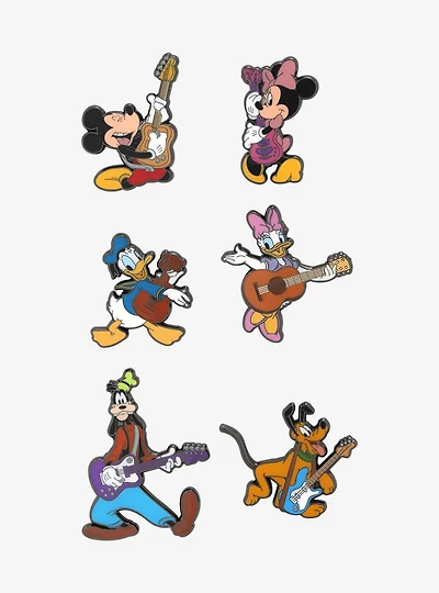 Loungefly Disney Mickey Mouse And Friends Guitar Blind Box Enamel Pin