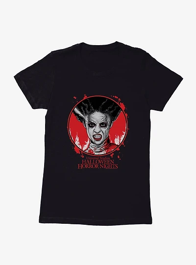 Universal Studios Halloween Horror Nights Bride Of Frankenstein Womens T-Shirt
