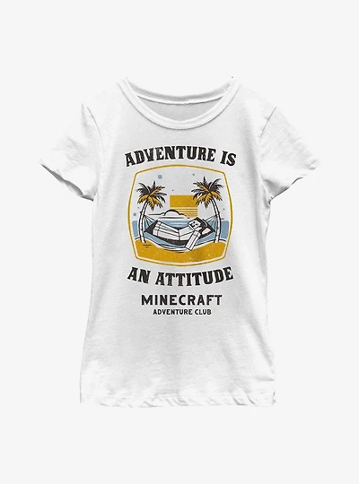 Minecraft Steve Beach Adventure Youth Girls T-Shirt