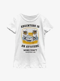 Minecraft Steve Beach Adventure Youth Girls T-Shirt
