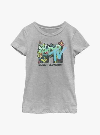 MTV Butterflies Logo Youth Girls T-Shirt