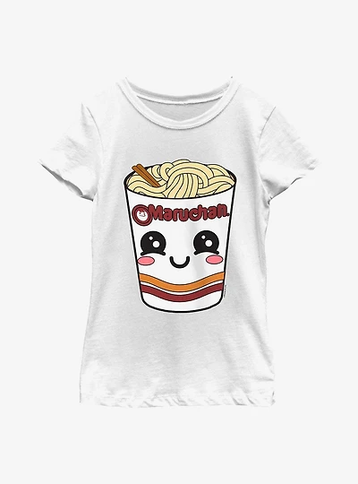 Maruchan Face Cup-8 Youth Girls T-Shirt
