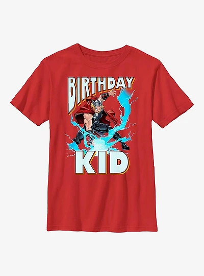 Marvel Thor Birthday Kid Youth T-Shirt
