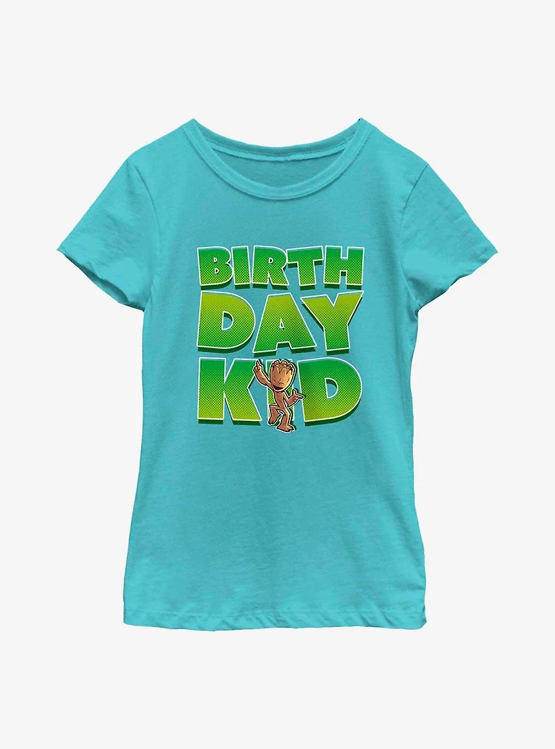 Marvel Guardians of the Galaxy Groot Birthday Kid Youth Girls T-Shirt