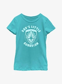 Marvel Guardians of the Galaxy Dad'S Little Guardian Youth Girls T-Shirt