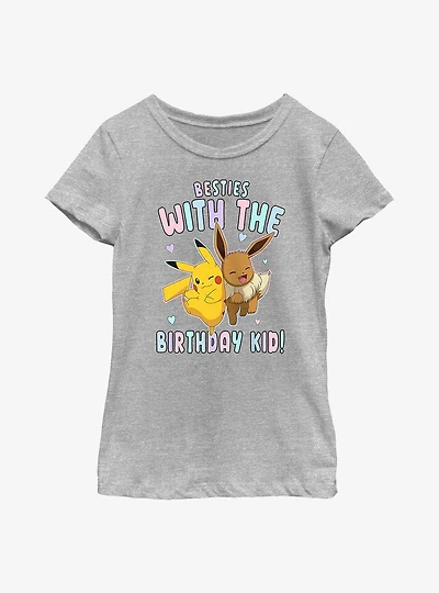 Pokemon Besties Birthday Youth Girls T-Shirt