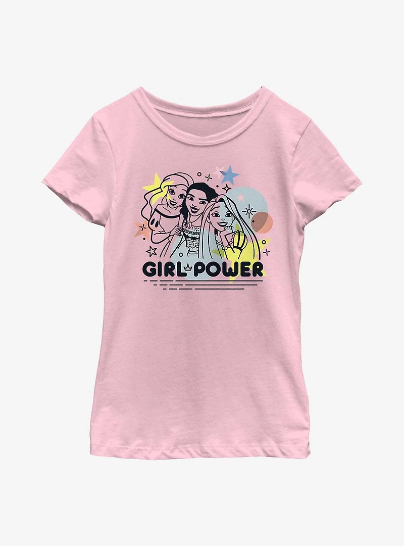 Disney Princess Girl Power  Youth Girls T-Shirt