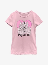 Disney Princess Heart Youth Girls T-Shirt
