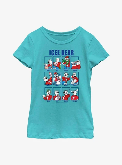 Icee Bear Expressions Youth Girls T-Shirt