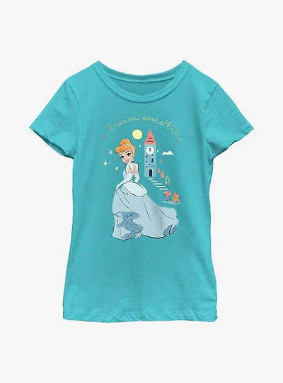 Disney Cinderella A Dream Come True Cartoon Group Youth Girls T-Shirt